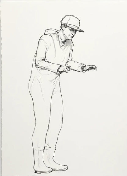 Deck Crew Figure Working Pose in Waterproof Suit TG77