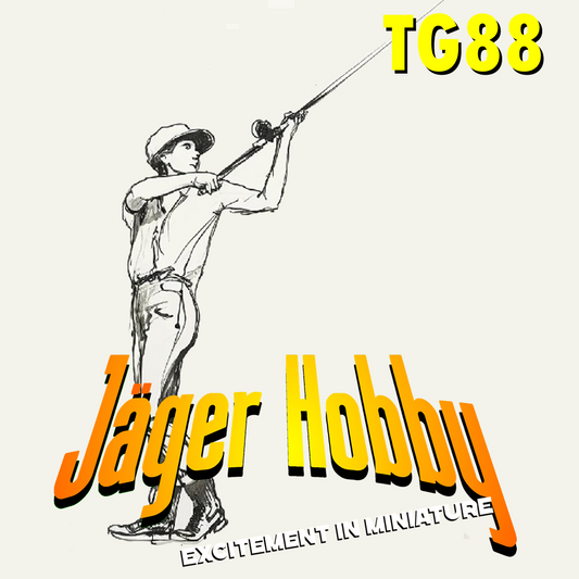 TG88 1/12 Multi Scale Model Figure Fly Fisherman Casting Rod