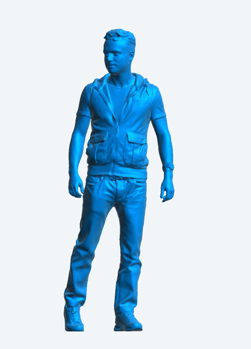 TG91 Relaxed Modern Sailor – Walking Pose in Jeans, Hoodie & T-Shirt