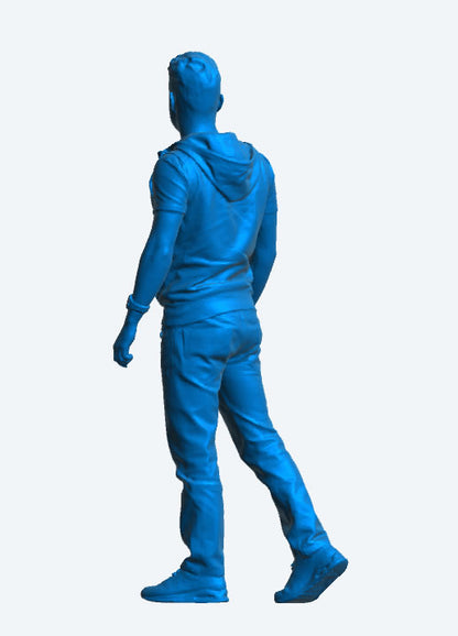 TG91 Relaxed Modern Sailor – Walking Pose in Jeans, Hoodie & T-Shirt