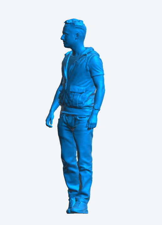 TG91 Relaxed Modern Sailor – Walking Pose in Jeans, Hoodie & T-Shirt