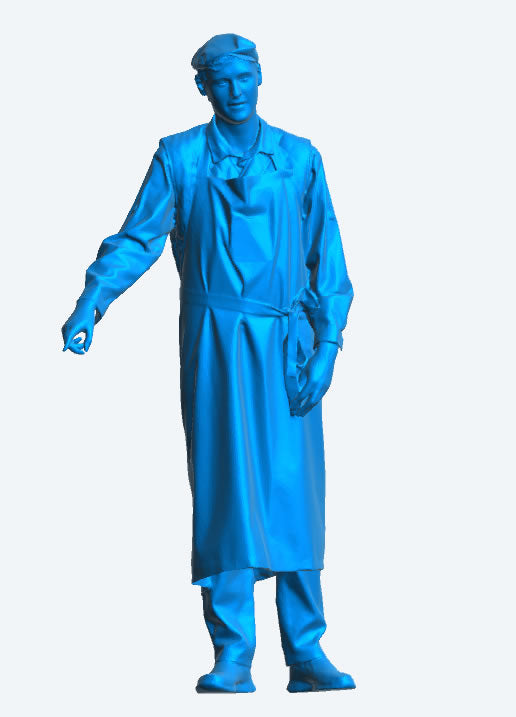 TG94 “Danny Boy” Herring Drifter Crewman – Flat Cap & Apron, Gutting Fish