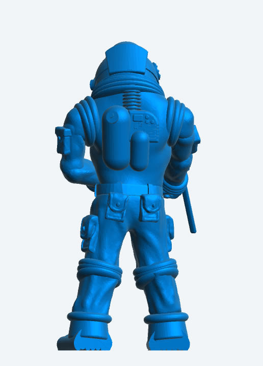 TG99 Scale Model Modern Exosuit Deep Sea Diver – Holding Electronic Welding Head & Pipe Wrench