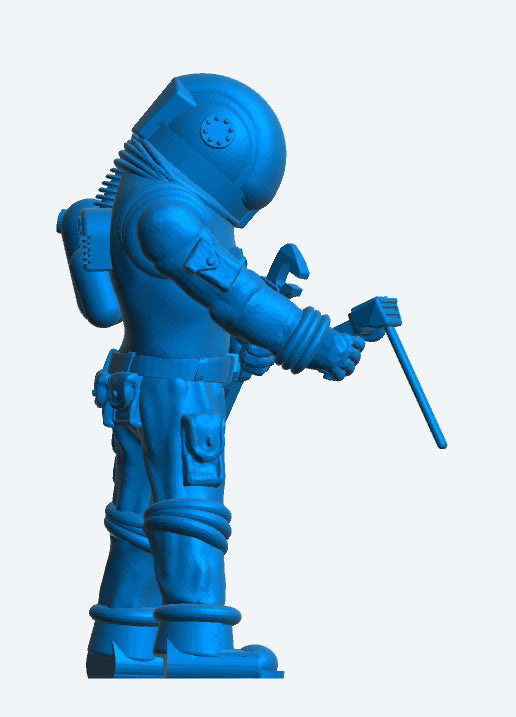 TG99 Scale Model Modern Exosuit Deep Sea Diver – Holding Electronic Welding Head & Pipe Wrench