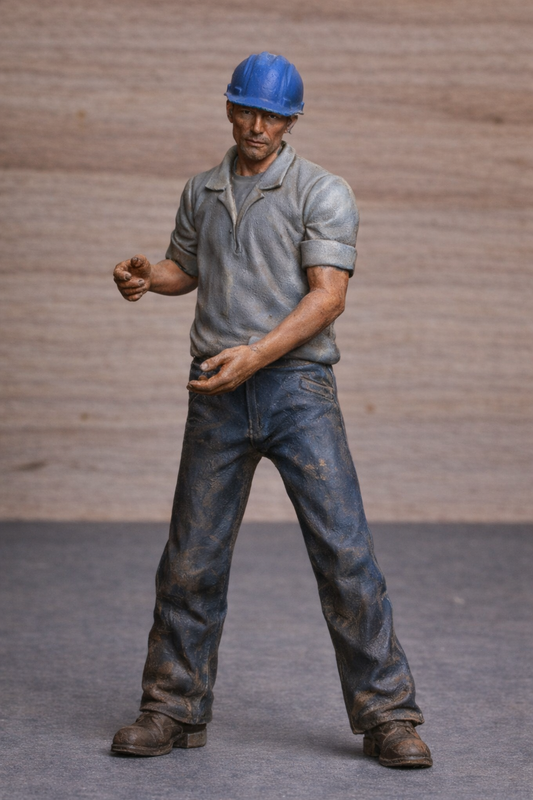 TG9C Billing Boats Banckert Smit Modern model boat figure Unpainted scale deck crew