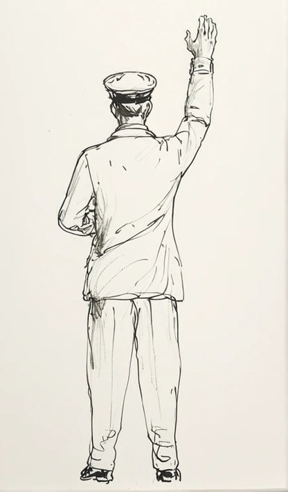 TG38 – 1/24 Scale Model Naval Officer Holding Pocket Watch