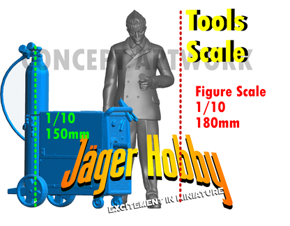 T3 Long-Handled Sledgehammer – Precision Scale Model Tool by Jager Hobby