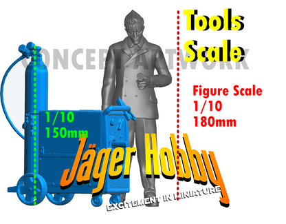 T45 1/24 Oxy-Acetylene Gas Welding & Cutting Set – Multi Scale Model Accessory