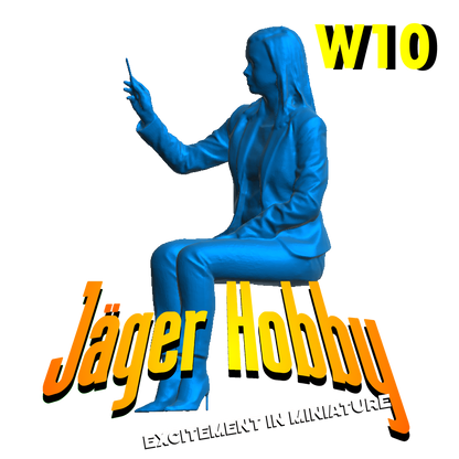 Jager Hobby W10 – Tamiya 1/14 Scale Model Seated Woman in Business Suit