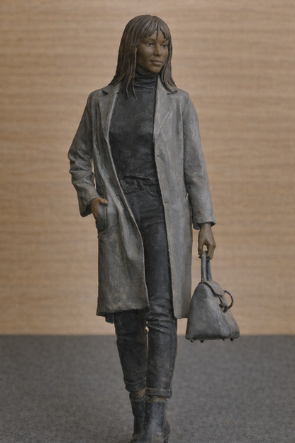 Jager Hobby W11 – Scale Model Modern Woman with Shopping Bag Unpainted