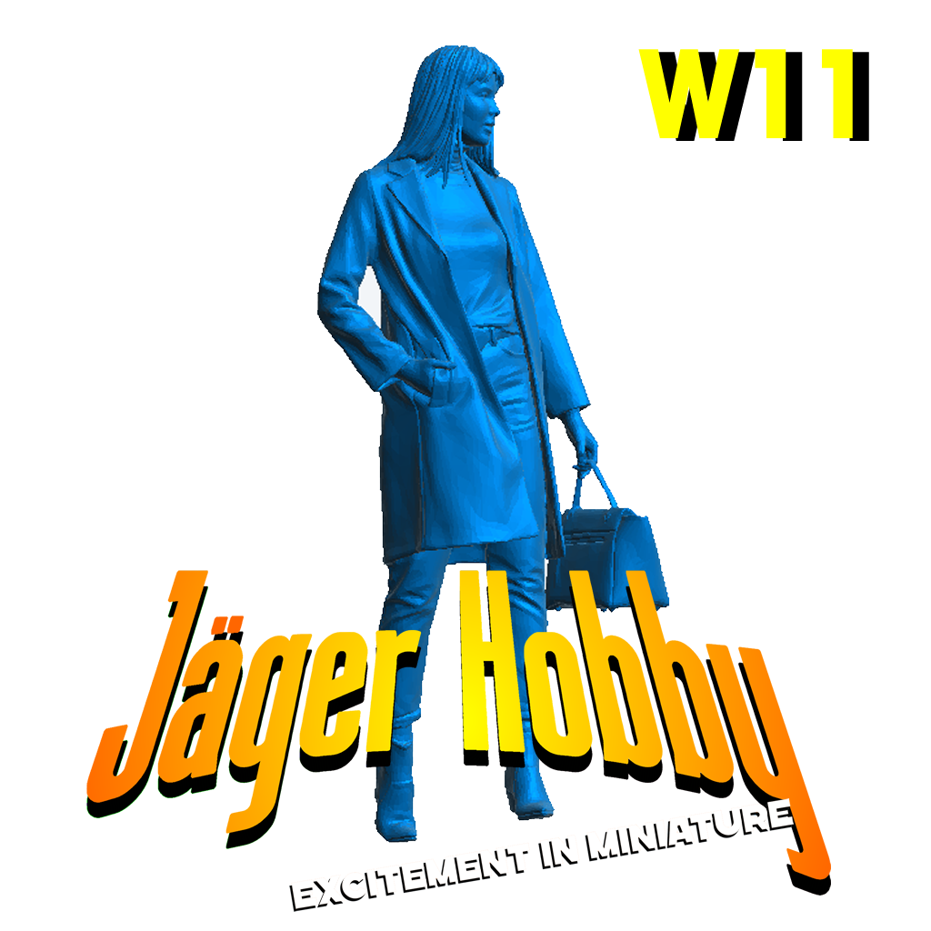 Jager Hobby W11 – Scale Model Modern Woman with Shopping Bag