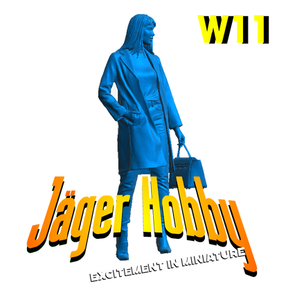 Jager Hobby W11 – Scale Model Modern Woman with Shopping Bag
