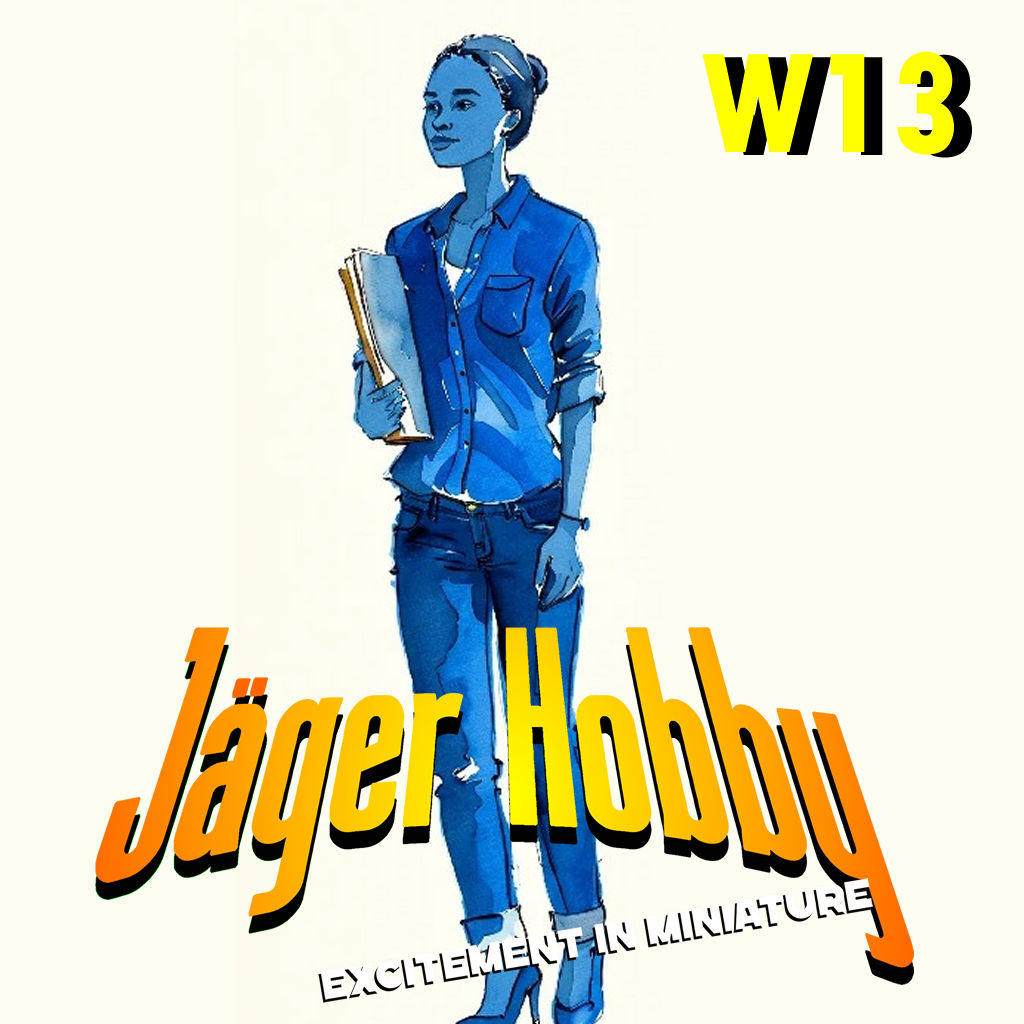Jager Hobby W13 – Scale Model Modern Office Woman Holding Binder