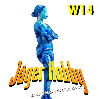Jager Hobby W14 – Scale Model Casual Woman with Arms Crossed