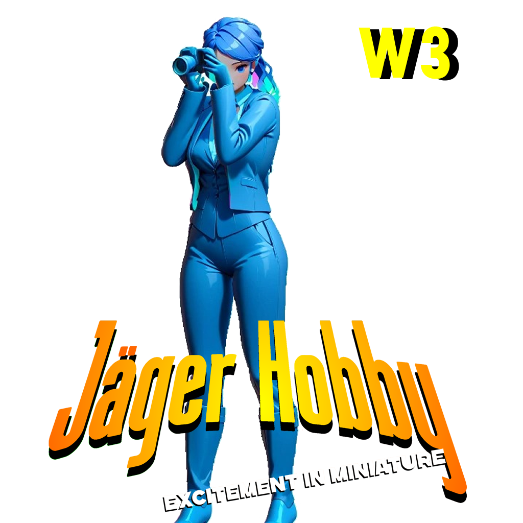 Jager Hobby W3 Woman Figure – Fashionable Photographer in Jumpsuit and High Heels