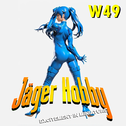 W49 – Dancing Woman in High Heels | Scale Model Female Figure