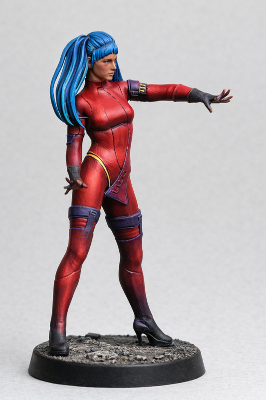 W49 – Dancing Woman in High Heels Unpainted Scale Model Female Figure