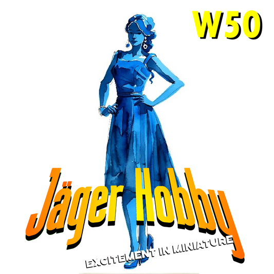 W50 – Catwalk Model in Dress | Scale Model Female Figure