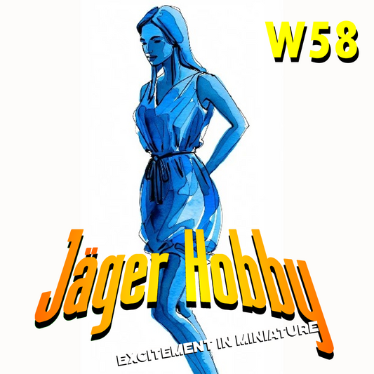 W58 – Sexy Female Model on the Catwalk | Die-Cast Scale Model Figure