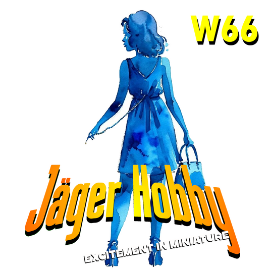 W66 – Woman Standing and Waiting | Scale Model Female Figure