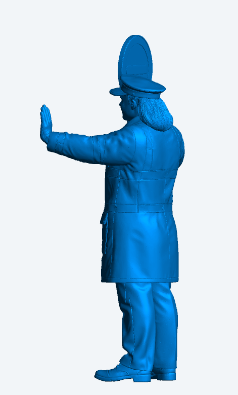 W79 Female School Crossing Patrol Officer Figure – Lollipop Lady Miniature UNPAINTED