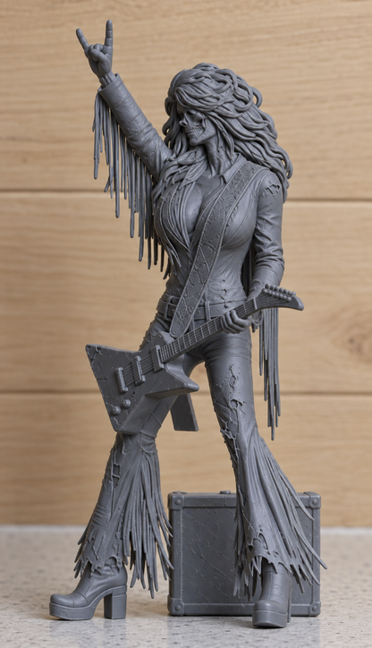 K1 – F**K JOLENE – LET’S ROCK! Undead Country Queen – Unpainted Multi-Scale Resin Figure