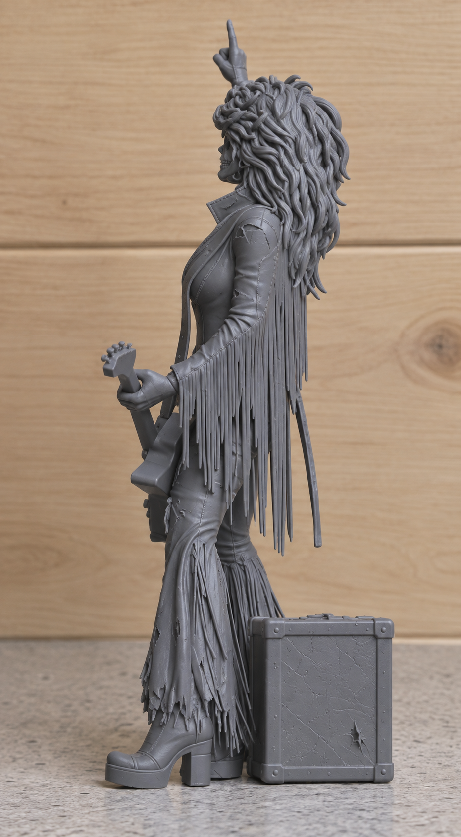 K1 – F**K JOLENE – LET’S ROCK! Undead Country Queen – Unpainted Multi-Scale Resin Figure