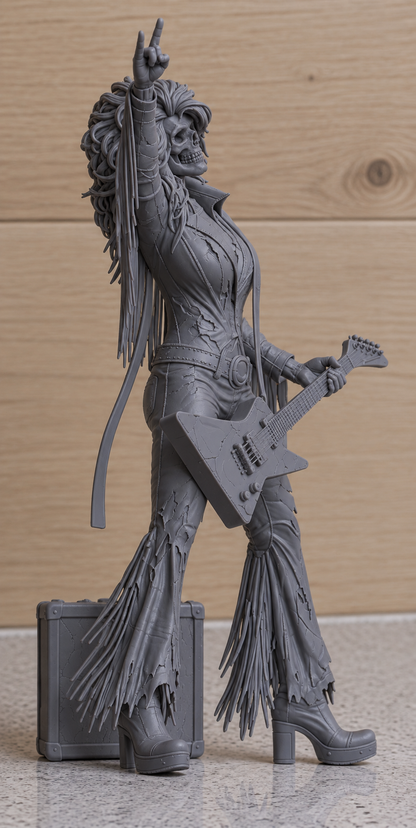 K1 – F**K JOLENE – LET’S ROCK! Undead Country Queen – Unpainted Multi-Scale Resin Figure