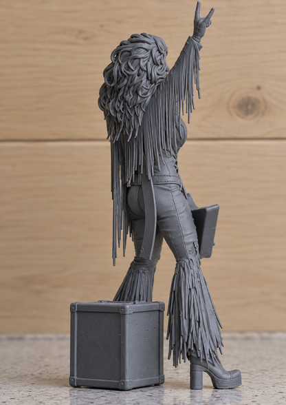 K1 – F**K JOLENE – LET’S ROCK! Undead Country Queen – Unpainted Multi-Scale Resin Figure