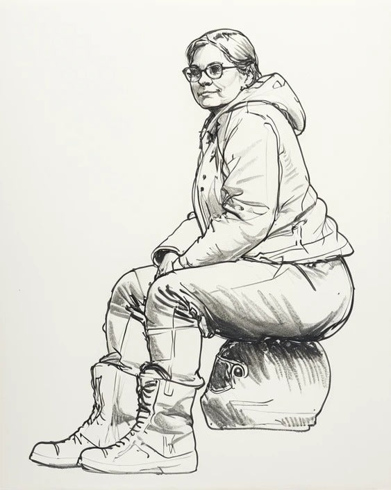 B9 Tamiya 1/12 Seated Female Biker Rest Break Figure  Unpainted Multi-Scale Motorcycle Figure
