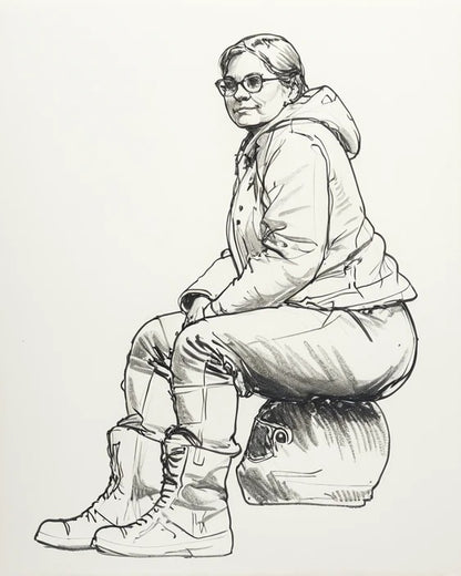 B9 Tamiya 1/12 Seated Female Biker Rest Break Figure  Unpainted Multi-Scale Motorcycle Figure