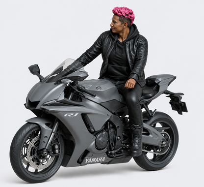 B10 Seated Female Dicast Sportbike Rider Figure | Unpainted 1:12 or 1:18 multi Scale
